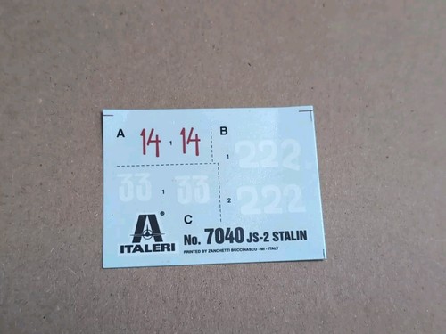 Italeri stalin decals - stalin,