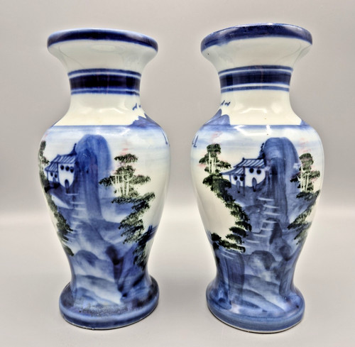 Vintage pair chinese blue - blue, &