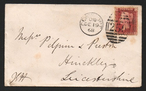1868 red sg43 44 - 1868, sg43/44