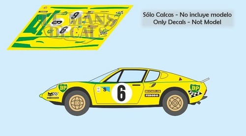 Decals ligier js2 mans - js2,